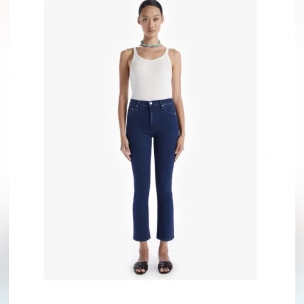 🔥NEW🔥MOTHER Insider Ankle Mid Rise Neither Here Nor There Jeans Sz26 price firm!